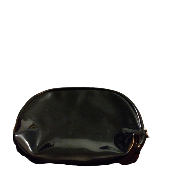 Aidan Mattox Black Zipper Cosmetic Bag - Picture 5 of 5